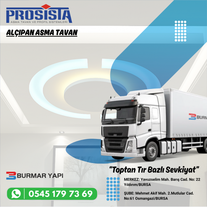 Kocaeli Alçıpan Asma Tavan Fiyatları