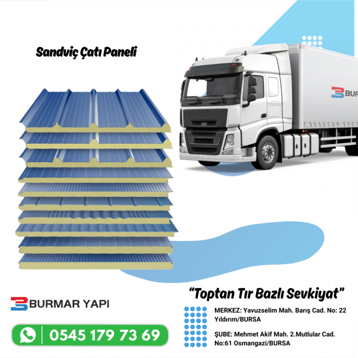 Balıkesir Sandviç Çatı Paneli Fiyatları